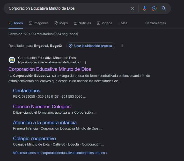 Paso pagina oficial